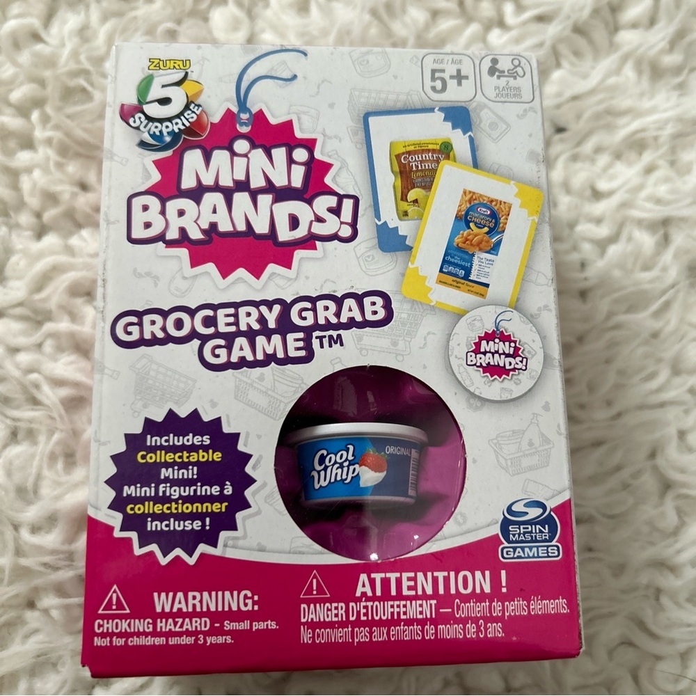 1/2off NEW 5 Surprise Mini Brands! Grocery Grab Game Card Game 2 players
